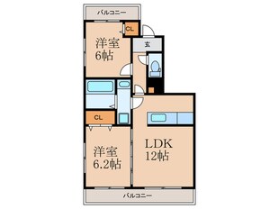 フレグランスⅡの物件間取画像